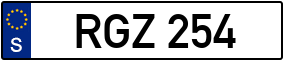Trailer License Plate